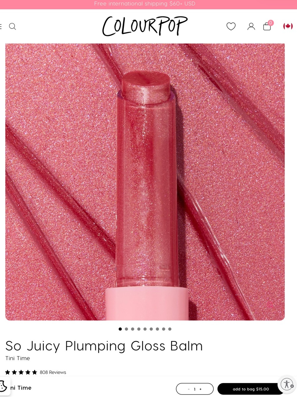 ColourPop So Juicy Plumping Gloss Balm — Tini Time